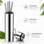 Pocket-Size Oral Care Kit – Reusable Metal Toothpick with Carry Case